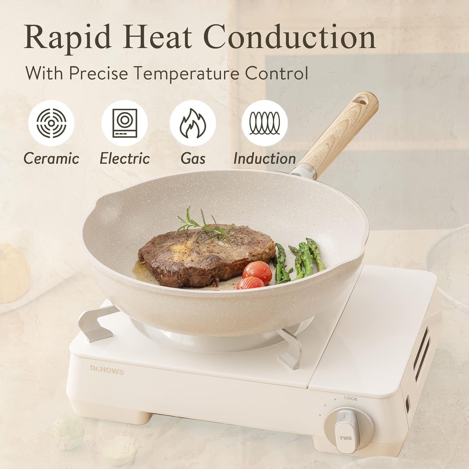 WT-WK008 Evenly Heated Quick Heating Wok — image 5