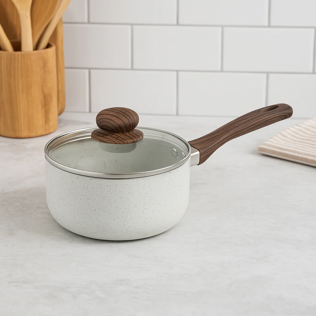 WT-MP005 Ergonomic Spiral Bottom Pressed Saucepan — image 2