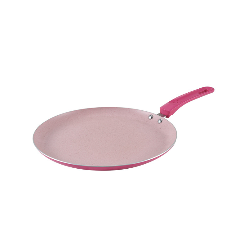 WT-FP018 Pink Flat-bottomed Pressed Frying Pan — image 2