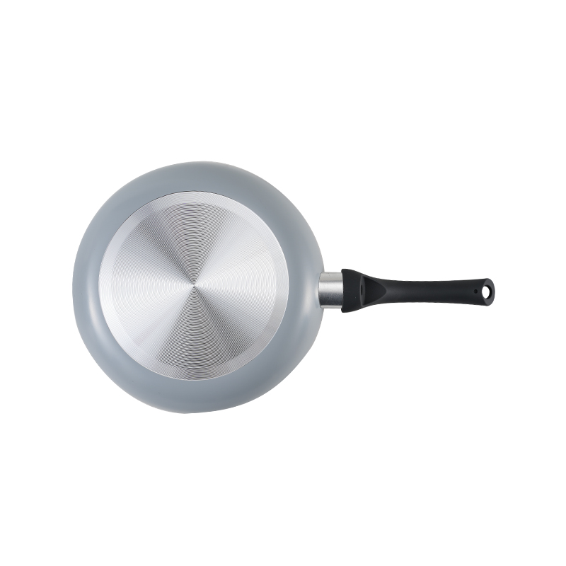 WT-FP029 Red Ceramic Non-stick painting Pressed Frying Pan — image 2